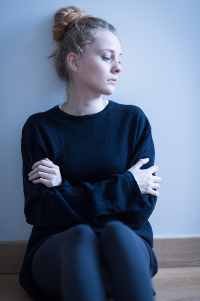 Teenage girl suffering from depression - Zdjęcie, obraz
