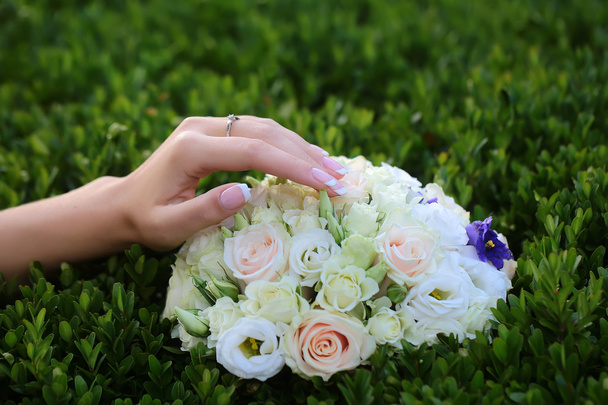 Wedding bouquet outdoor - Photo, image