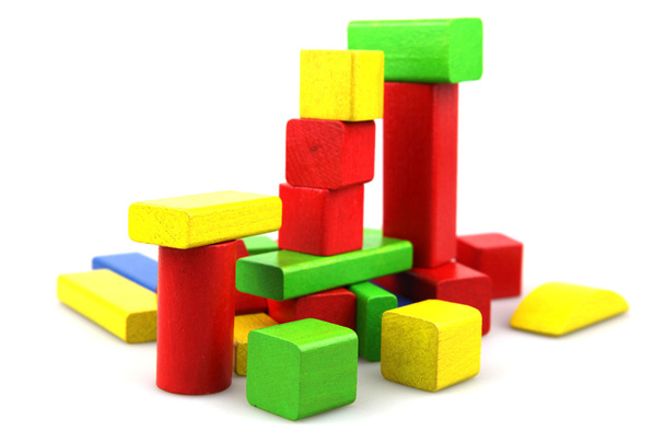 Plastic building blocks - Photo, image