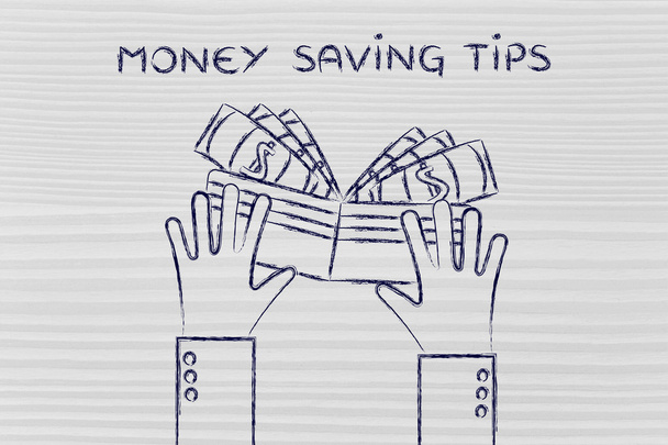 concept of money saving tips - Fotografie, Obrázek