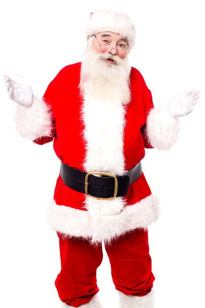 Oude man in santa kostuum - Foto, afbeelding