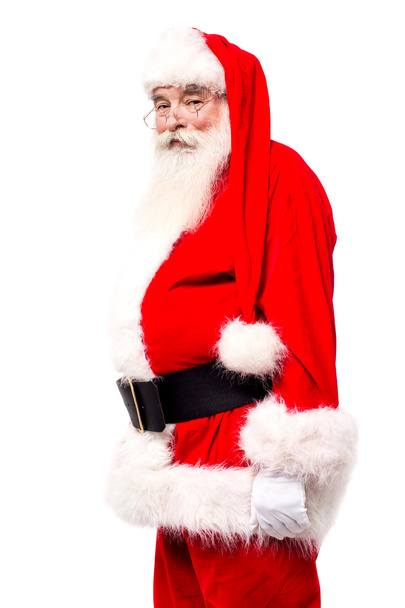 Senior man in santa costume - Photo, image