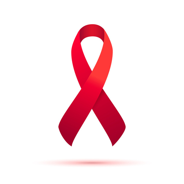 AIDS ribbon icon - Vector, Image