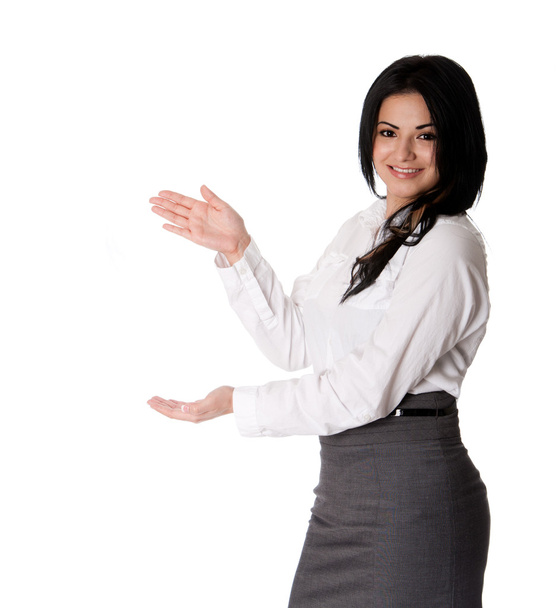 Happy business woman presentation - Foto, Imagem