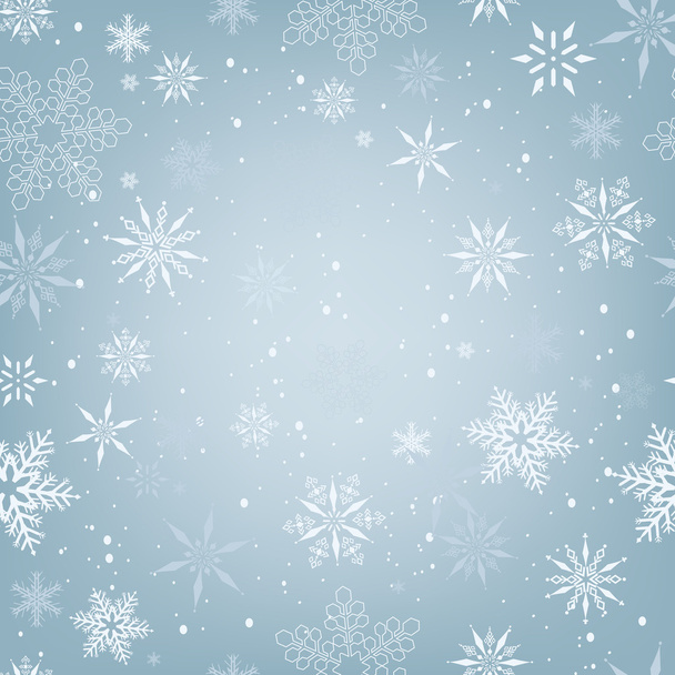 クリスマスの雪のシームレスなパターン - ベクター画像