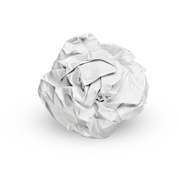 Isolated crumpled paper - Foto, afbeelding