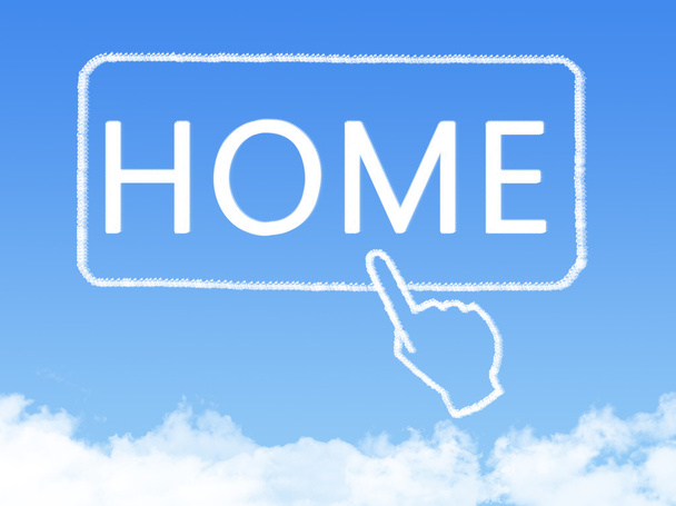 home message cloud shape - Photo, Image