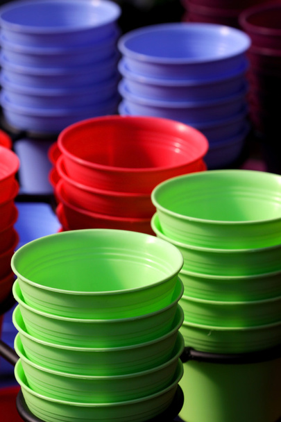 kleurrijke potten - Foto, afbeelding