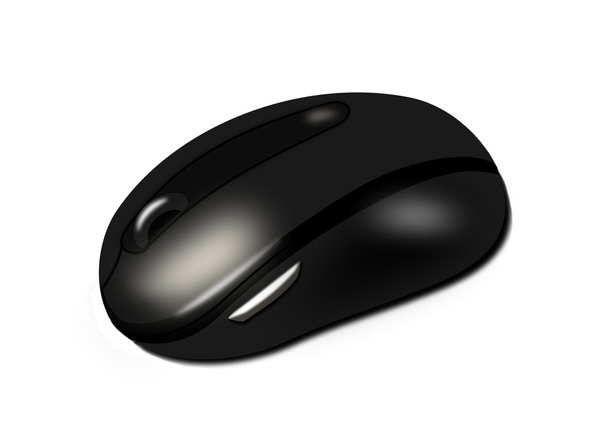 Ratón inalámbrico negro - Foto, imagen