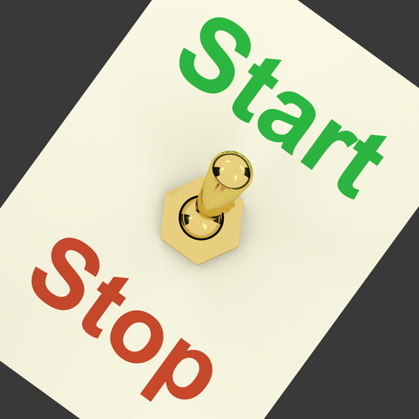 Start-Schalter als Symbol für Steuerung oder Aktivierung - Foto, Bild
