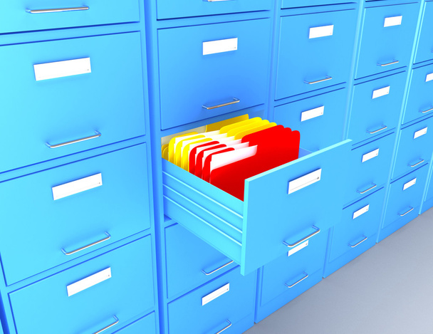 3D przechowywania plików i folderów - Zdjęcie, obraz