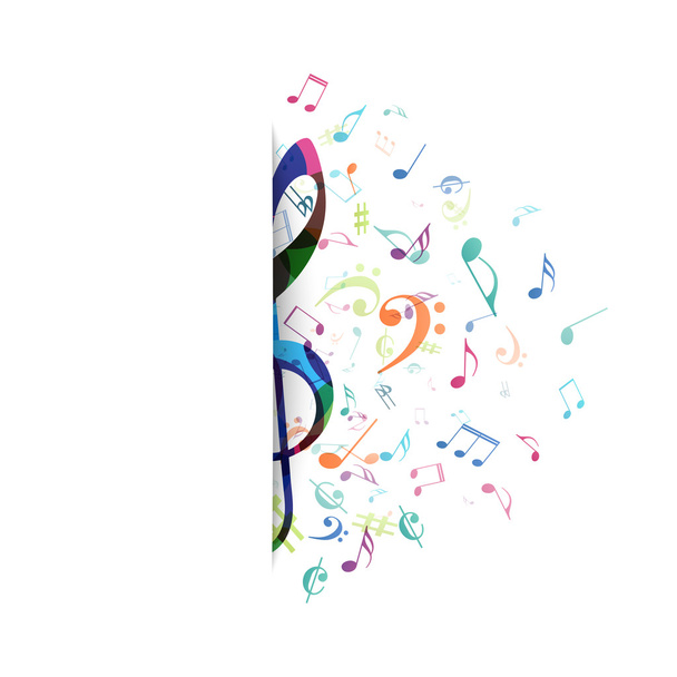 Music Notes Background - Vector, Image