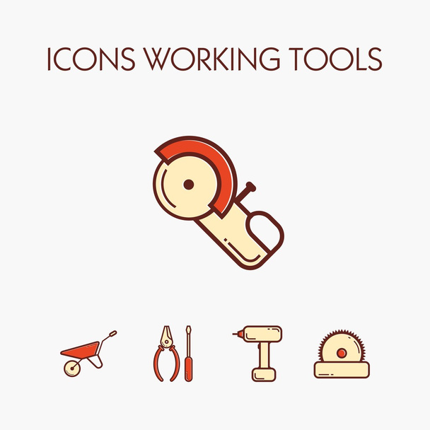 Ікони worcking інструменти
 - Вектор, зображення