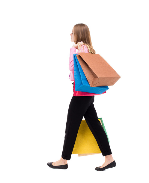 woman with shopping bags - Foto, Imagen