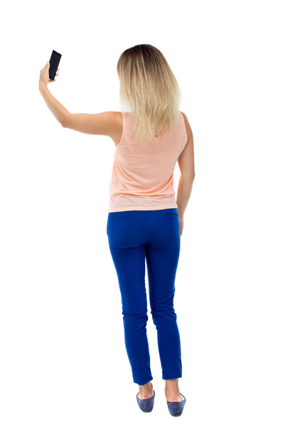 Woman   using a mobile phonr - 写真・画像