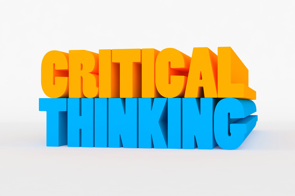 Big 3D bold text - critical thinking - Photo, Image