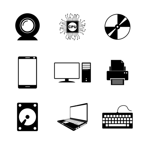 Conjunto de iconos de tecnología
 - Vector, Imagen
