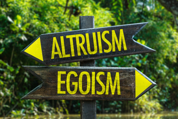 Altruism - Egoism signpost - Photo, Image