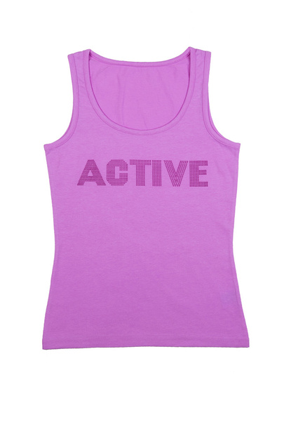 Růžové dámské sportovní tričko izolované na bílém - Fotografie, Obrázek