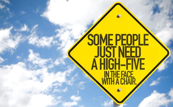 Lidé potřebují A High-pět znamení - Fotografie, Obrázek
