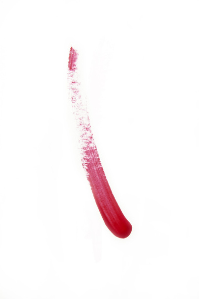red fuchsia smeared lip gloss - Photo, Image