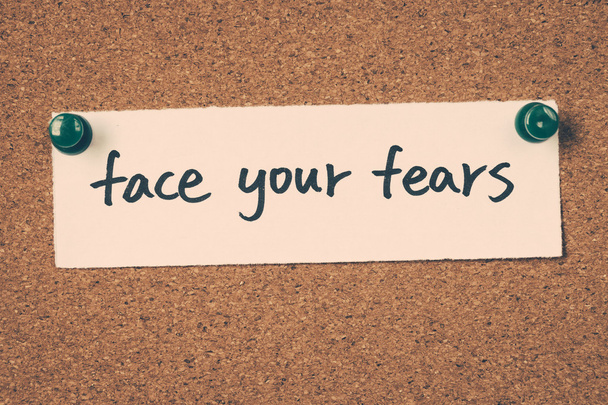 Arcát a félelmeit - Fotó, kép