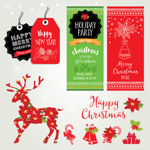 Christmas party invitation. - Vector, Image