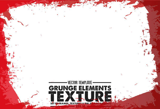 Grunge frame - abstract texture. Isolated stock vector design template - easy to use - Vector, Image
