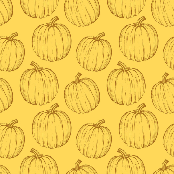 Seamless background with pumpkins. - Vektör, Görsel