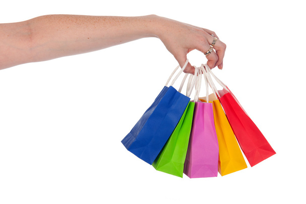 Colorful shopping bags - Foto, Imagem