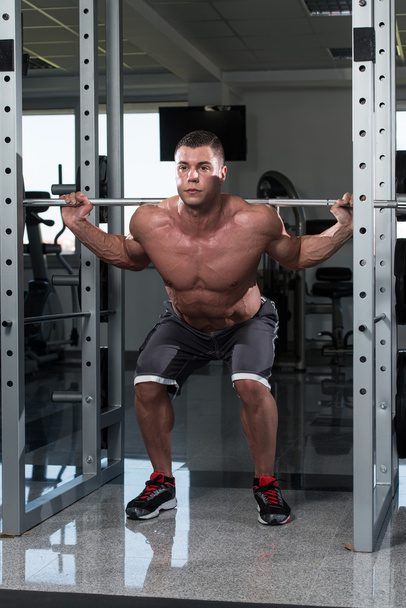 Barbell Squat Workout For Legs - Photo, Image