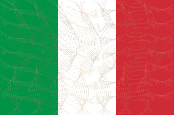 Italian lippu taide design kuvittaja vektori ESP 10
 - Vektori, kuva