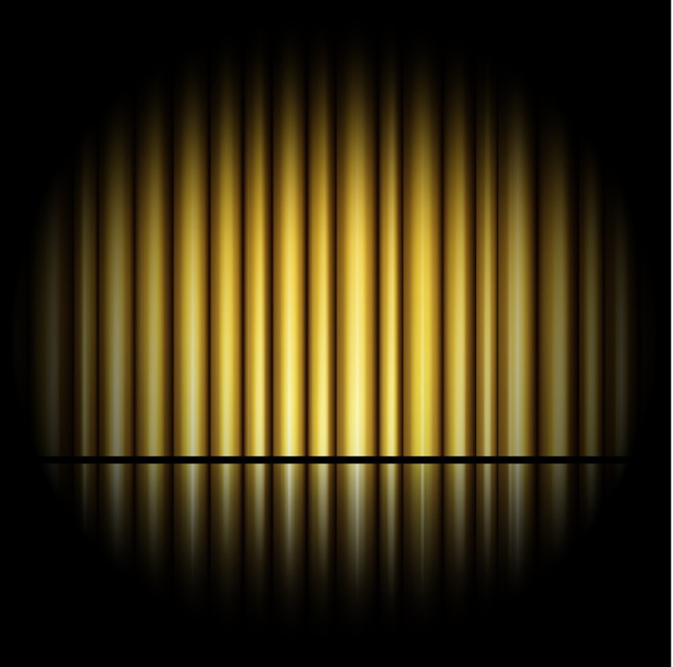 Vorhang aus goldenem Hintergrund - Vektor, Bild