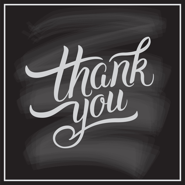 Thank You hand lettering. - Vector, Image