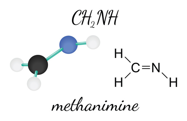 CH2NH molecola di metanimina
 - Vettoriali, immagini