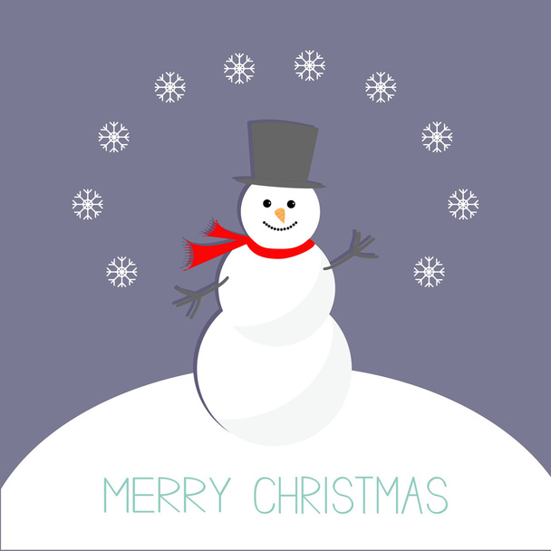 Snowman cartão de Natal
 - Vetor, Imagem