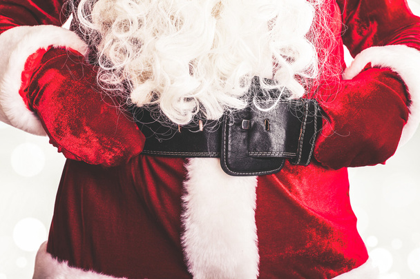 Traje de Papai Noel com cinto e fivela
 - Foto, Imagem