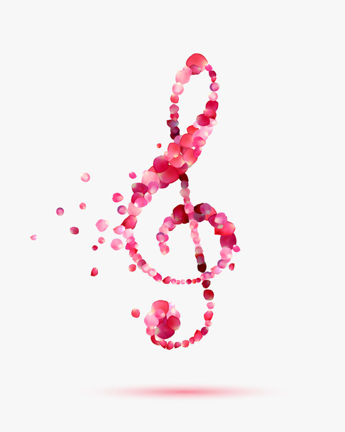 Símbolo musical romántico
 - Vector, imagen