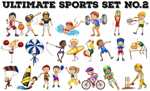 Varios tipos de deportes
 - Vector, Imagen