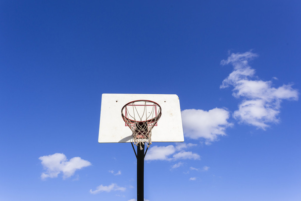 Basketballnetz außen - Foto, Bild