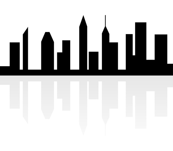 silueta de ciudades y rascacielos
 - Foto, imagen