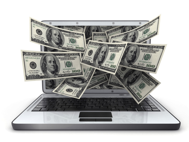 Деньги и ноутбук
 - Фото, изображение