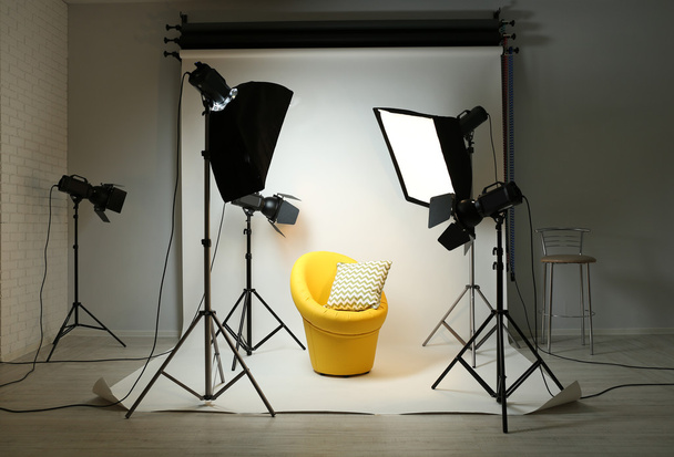 Photo studio with modern interior - Fotografie, Obrázek