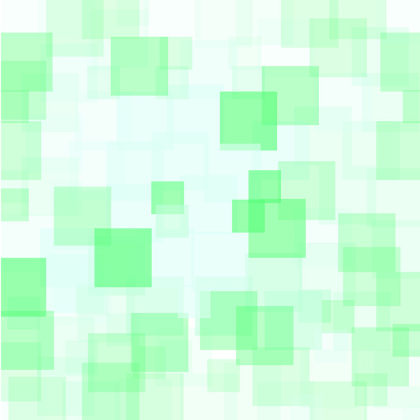 Abstract Green Squares Background - Vector, Image
