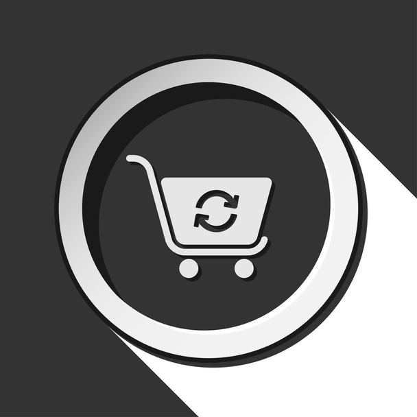 icono carrito de compras refrescar con sombra
 - Vector, Imagen