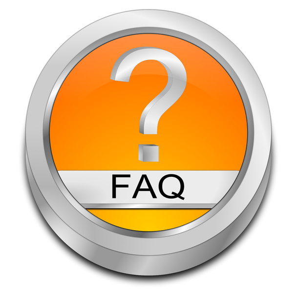oranssi FAQ-painike
 - Valokuva, kuva