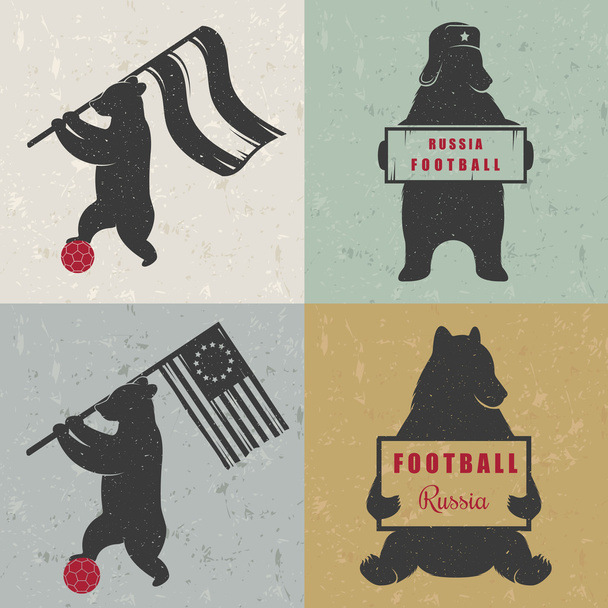 Set segno divertente orsi
 - Vettoriali, immagini