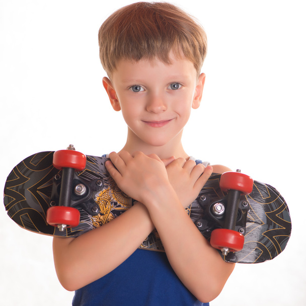 the boy are engaged in a skateboarding - Φωτογραφία, εικόνα