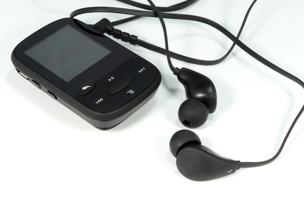 MP3 player and headphones - Photo, Image