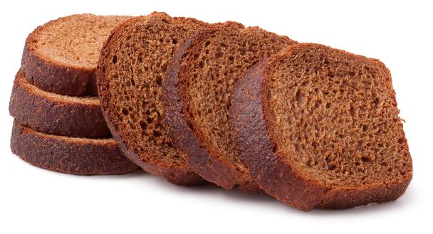 segmenten van bruin brood - Foto, afbeelding
